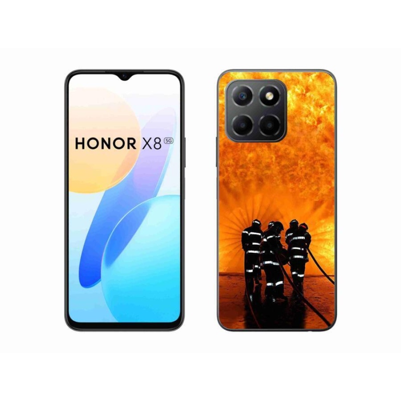Gelový kryt mmCase na mobil Honor X8 5G/Honor 70 Lite 5G - požár