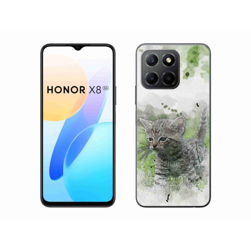 Gelový kryt mmCase na mobil Honor X8 5G/Honor 70 Lite 5G - roztomilé kotě 1