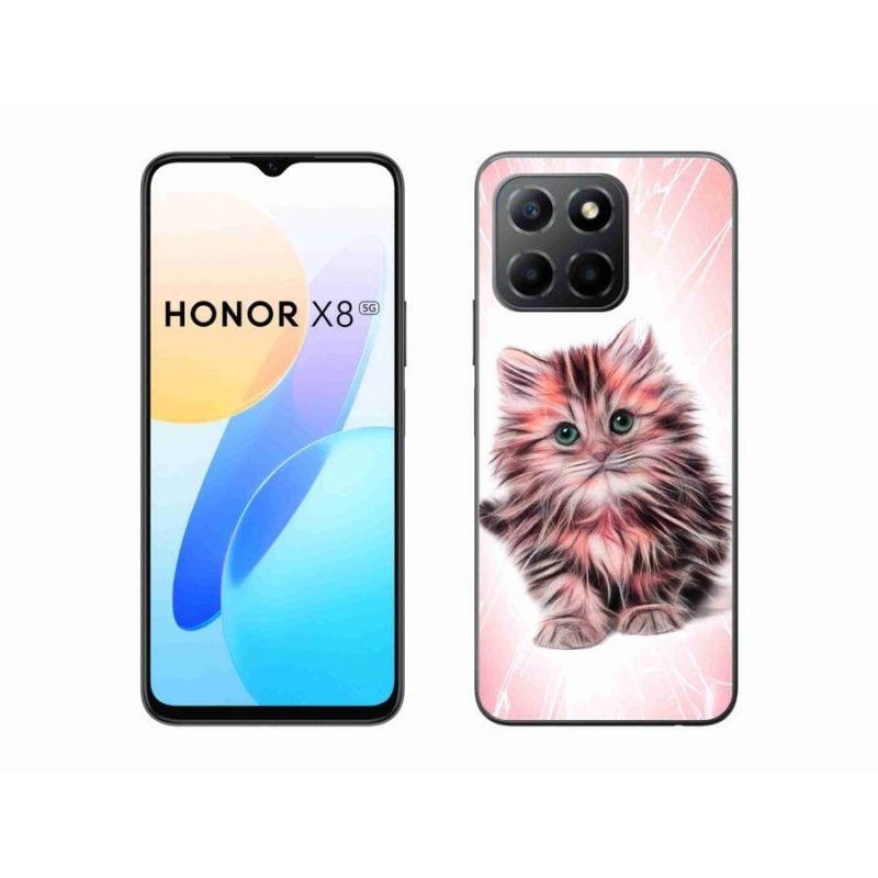 Gelový kryt mmCase na mobil Honor X8 5G/Honor 70 Lite 5G - roztomilé kotě