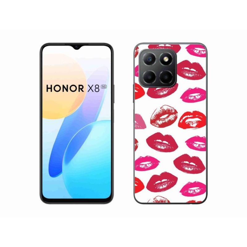 Gelový kryt mmCase na mobil Honor X8 5G/Honor 70 Lite 5G - rty