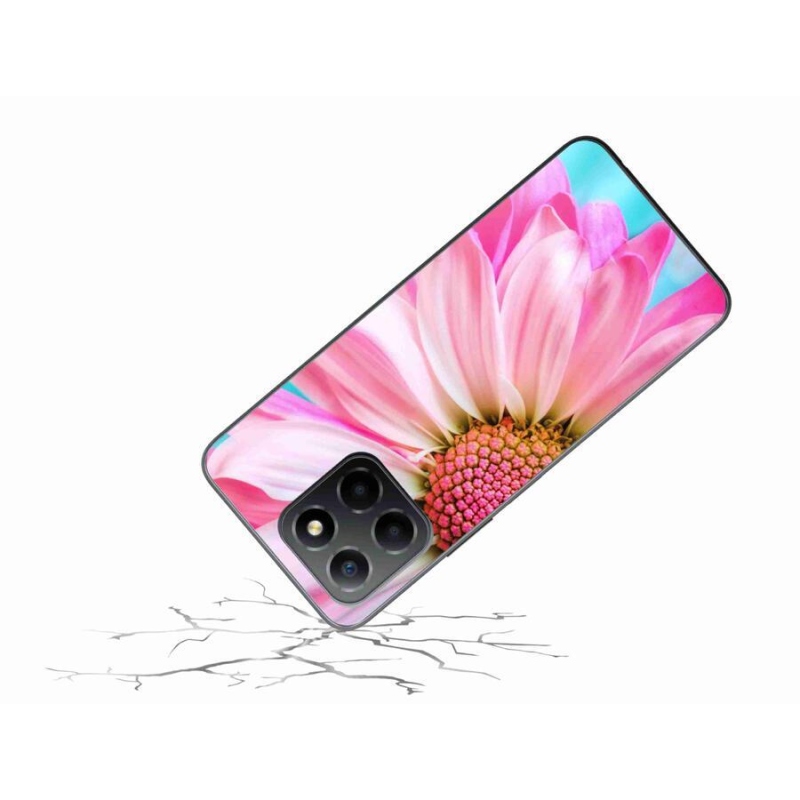 Gelový kryt mmCase na mobil Honor X8 5G/Honor 70 Lite 5G - růžová květina
