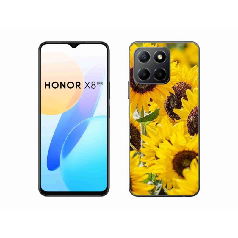 Gelový kryt mmCase na mobil Honor X8 5G/Honor 70 Lite 5G - slunečnice