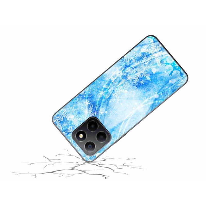 Gelový kryt mmCase na mobil Honor X8 5G/Honor 70 Lite 5G - sněhové vločky