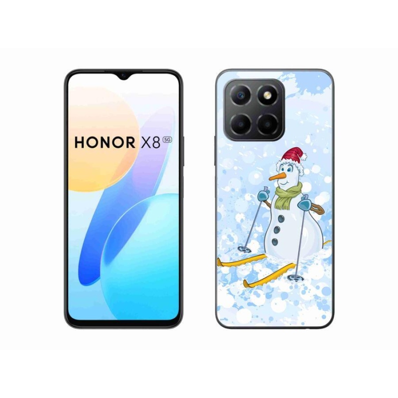 Gelový kryt mmCase na mobil Honor X8 5G/Honor 70 Lite 5G - sněhulák