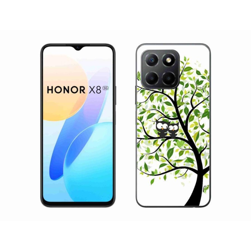 Gelový kryt mmCase na mobil Honor X8 5G/Honor 70 Lite 5G - sovičky na stromě