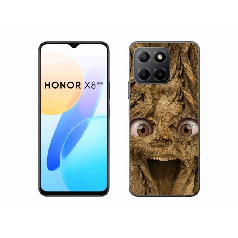 Gelový kryt mmCase na mobil Honor X8 5G/Honor 70 Lite 5G - veselý strom s očima