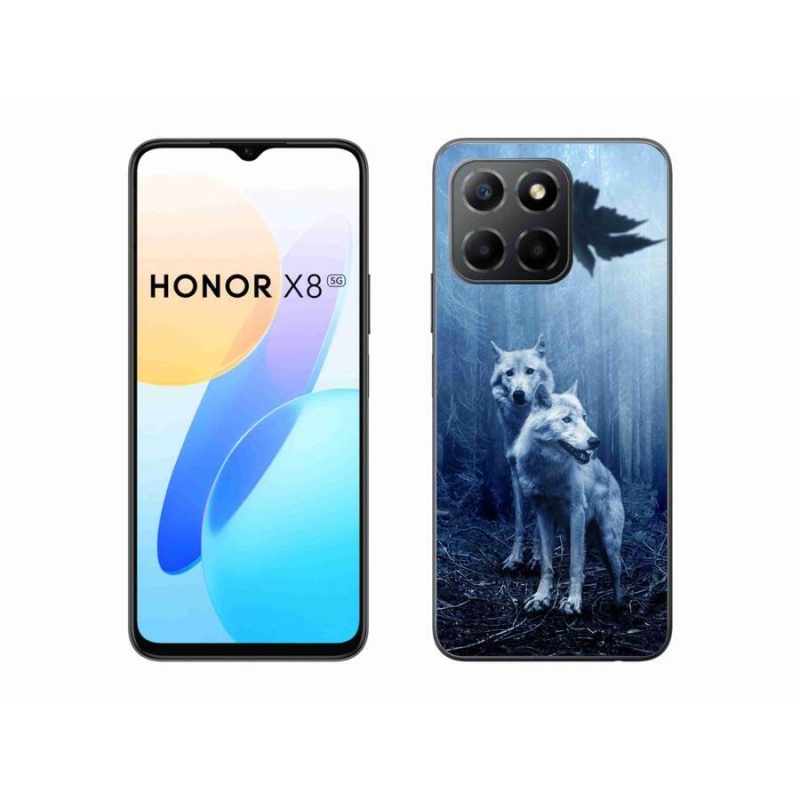 Gelový kryt mmCase na mobil Honor X8 5G/Honor 70 Lite 5G - vlci v lese