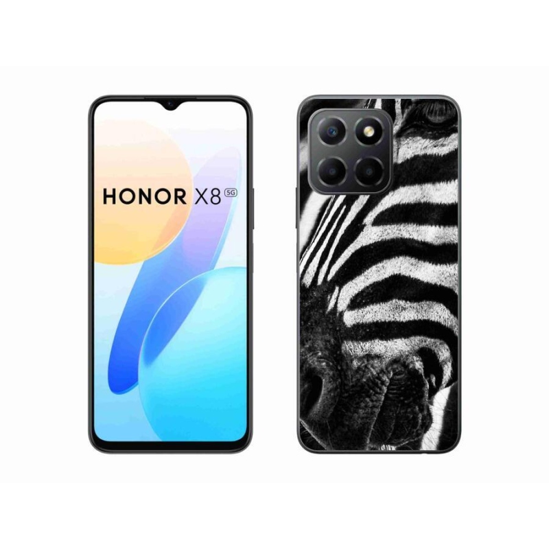 Gelový kryt mmCase na mobil Honor X8 5G/Honor 70 Lite 5G - zebra