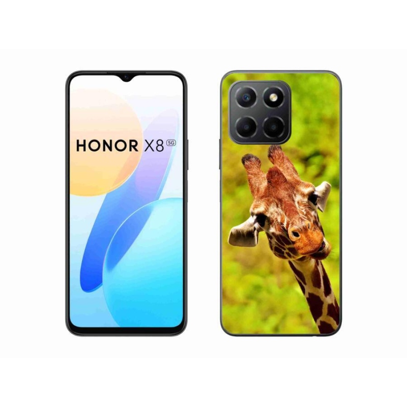 Gelový kryt mmCase na mobil Honor X8 5G/Honor 70 Lite 5G - žirafa