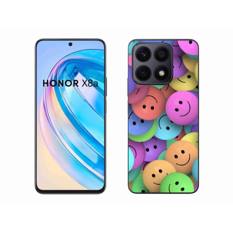 Gelový kryt mmCase na mobil Honor X8a - barevní smajlíci