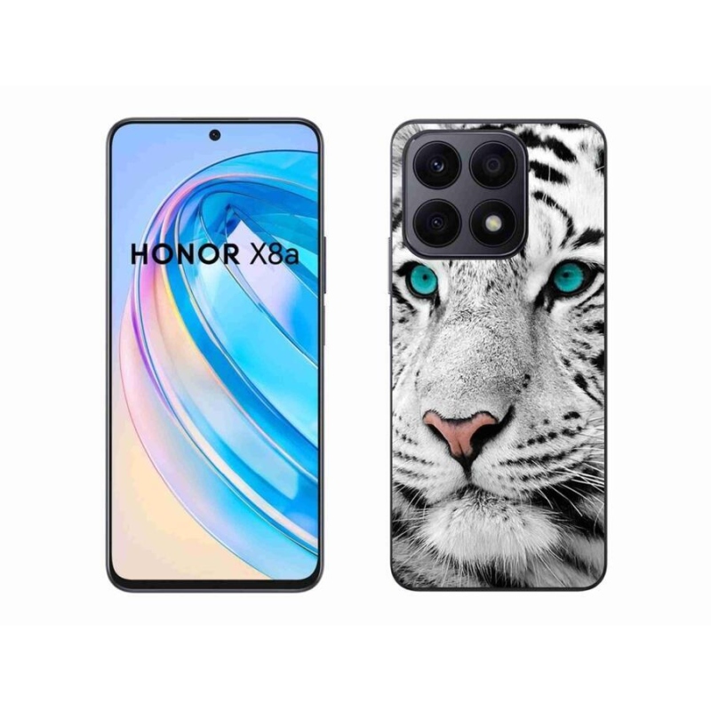 Gelový kryt mmCase na mobil Honor X8a - bílý tygr