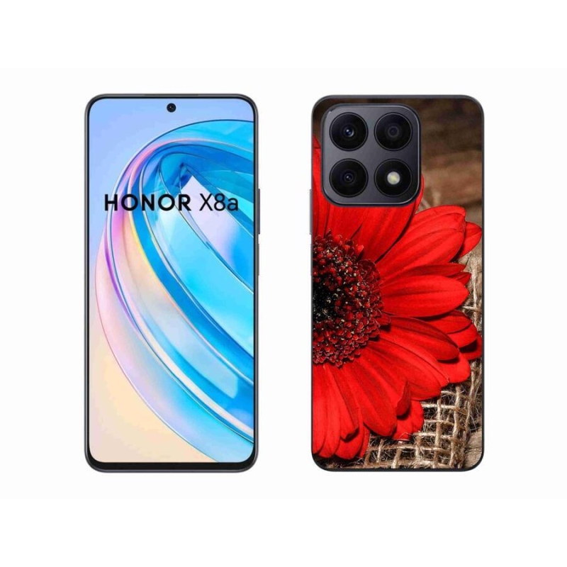 Gelový kryt mmCase na mobil Honor X8a - gerbera