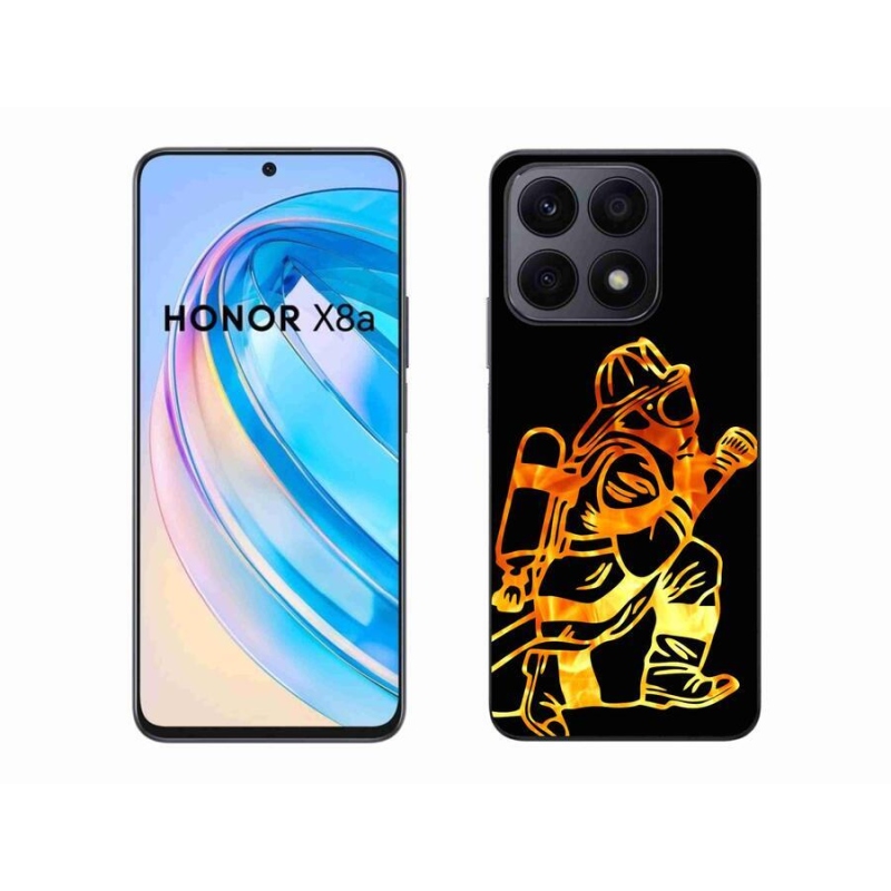 Gelový kryt mmCase na mobil Honor X8a - hasič 1