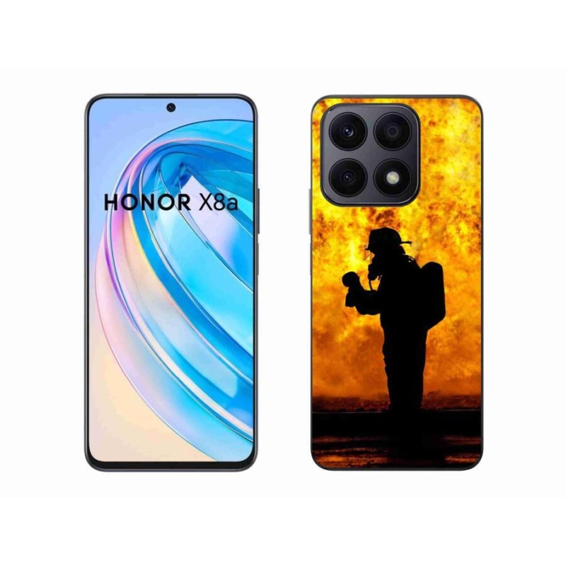 Gelový kryt mmCase na mobil Honor X8a - hasič