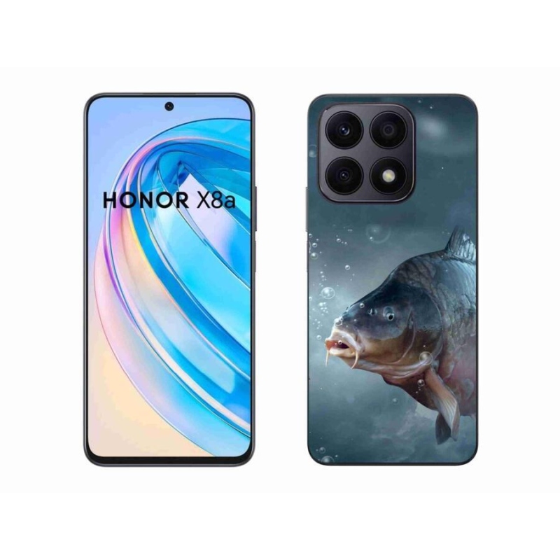 Gelový kryt mmCase na mobil Honor X8a - kapr a bublinky