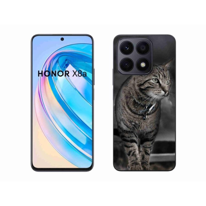 Gelový kryt mmCase na mobil Honor X8a - kočka