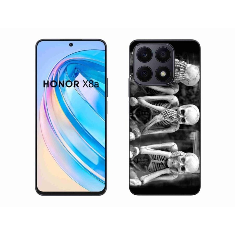 Gelový kryt mmCase na mobil Honor X8a - kostlivci