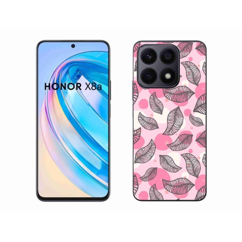 Gelový kryt mmCase na mobil Honor X8a - kreslené padající listy