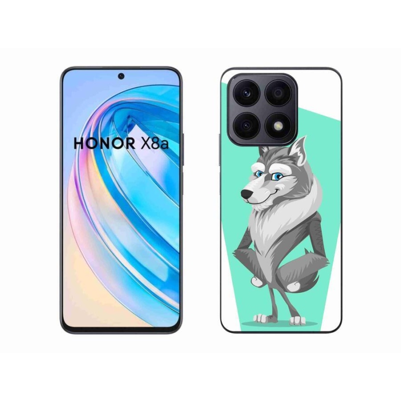 Gelový kryt mmCase na mobil Honor X8a - kreslený vlk