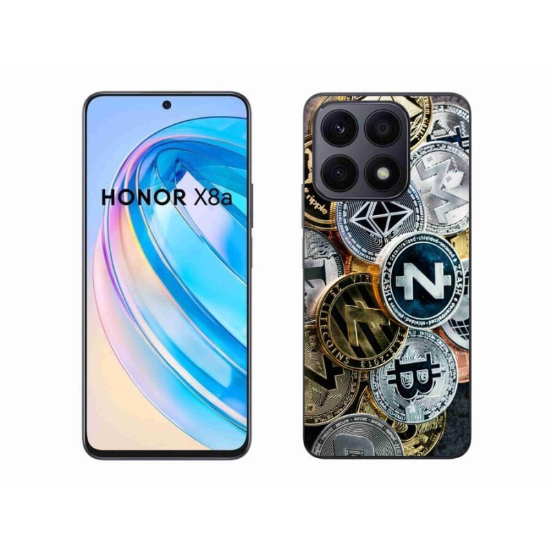 Gelový kryt mmCase na mobil Honor X8a - kryptoměny