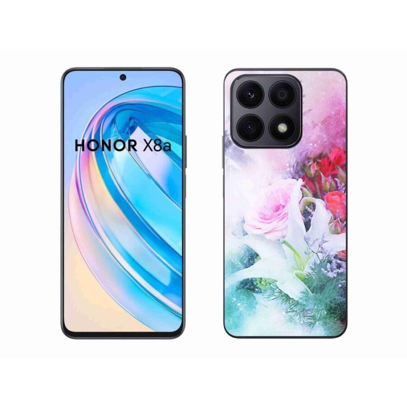 Gelový kryt mmCase na mobil Honor X8a - květiny 4