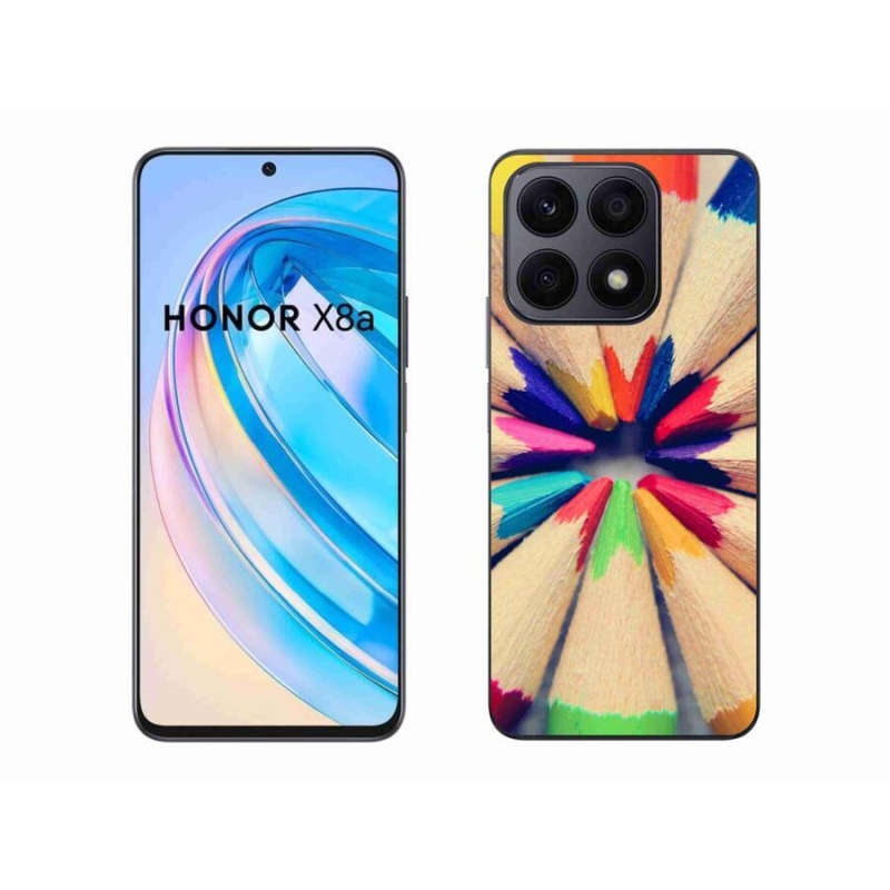 Gelový kryt mmCase na mobil Honor X8a - pastelky