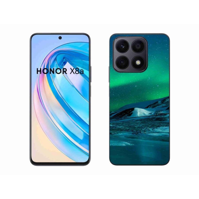 Gelový kryt mmCase na mobil Honor X8a - polární záře