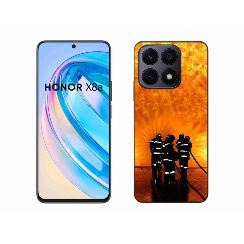 Gelový kryt mmCase na mobil Honor X8a - požár