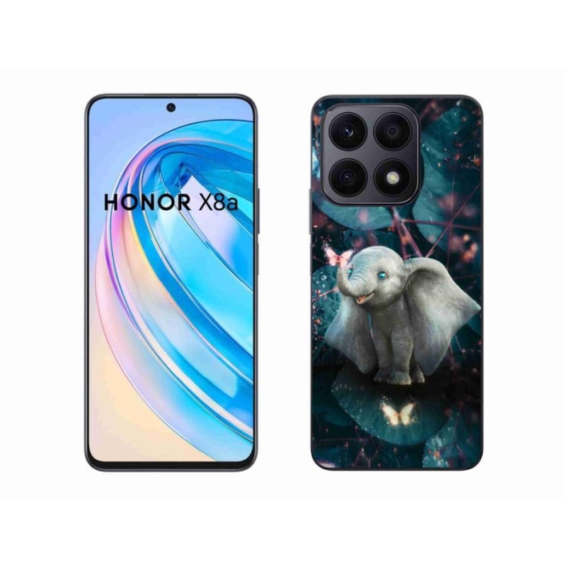 Gelový kryt mmCase na mobil Honor X8a - roztomilý slon