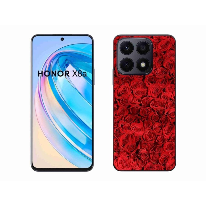 Gelový kryt mmCase na mobil Honor X8a - růže