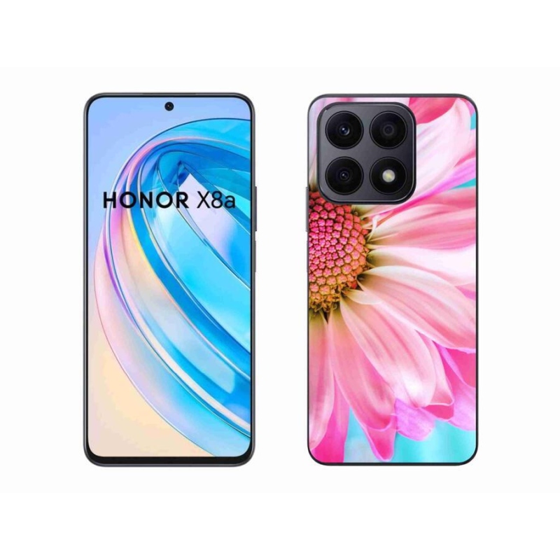 Gelový kryt mmCase na mobil Honor X8a - růžová květina