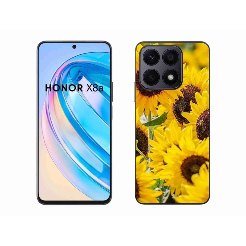 Gelový kryt mmCase na mobil Honor X8a - slunečnice