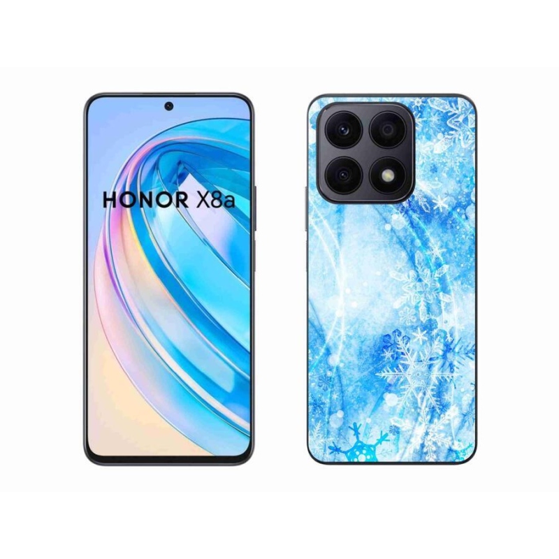 Gelový kryt mmCase na mobil Honor X8a - sněhové vločky