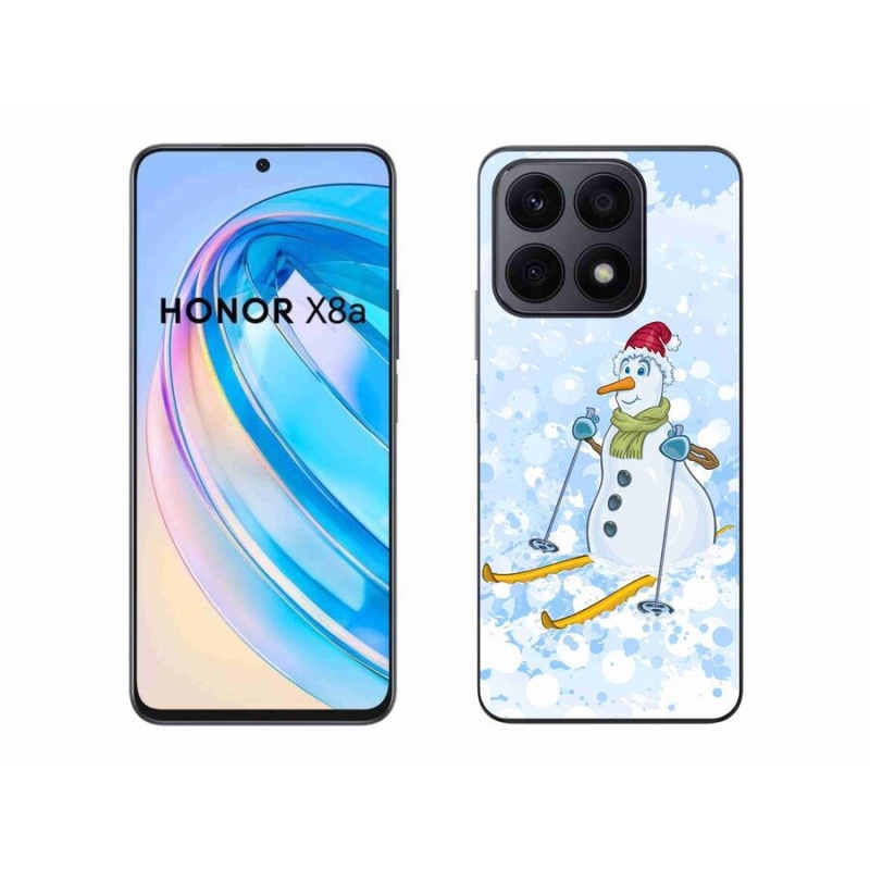 Gelový kryt mmCase na mobil Honor X8a - sněhulák