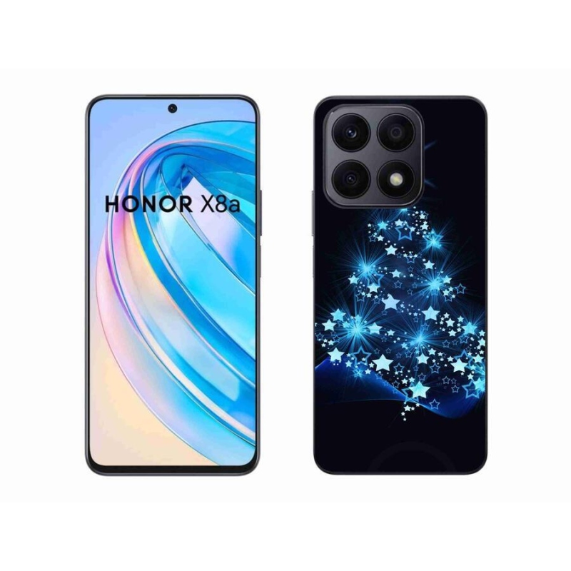 Gelový kryt mmCase na mobil Honor X8a - vánoční stromek