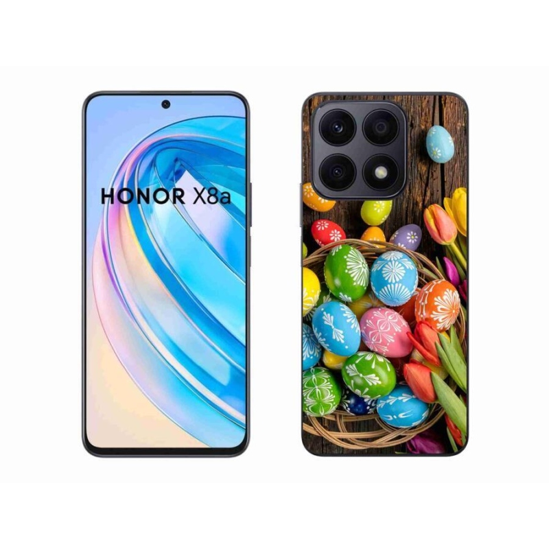 Gelový kryt mmCase na mobil Honor X8a - velikonoční vajíčka