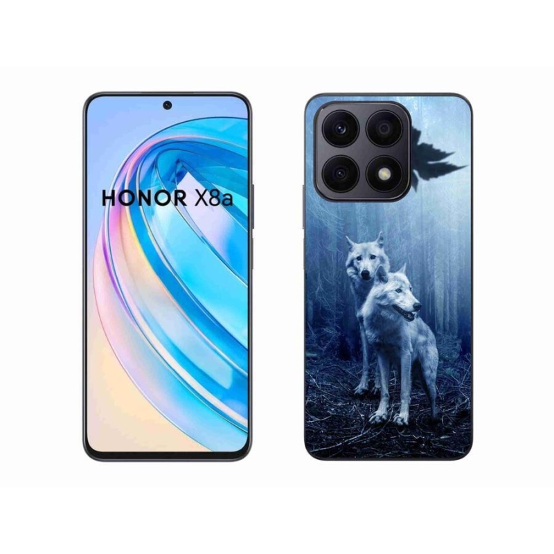 Gelový kryt mmCase na mobil Honor X8a - vlci v lese