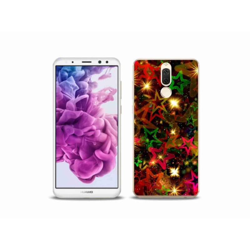 Gelový kryt mmCase na mobil Huawei Mate 10 Lite - barevné hvězdičky