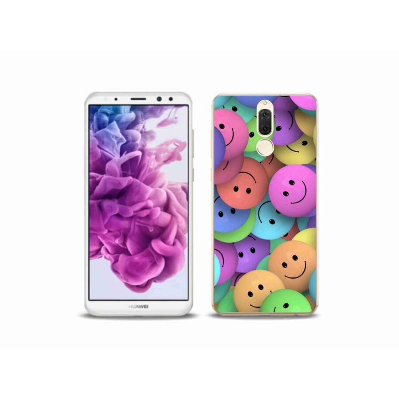 Gelový kryt mmCase na mobil Huawei Mate 10 Lite - barevní smajlíci