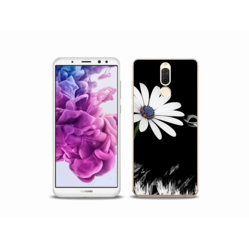Gelový kryt mmCase na mobil Huawei Mate 10 Lite - bílá květina