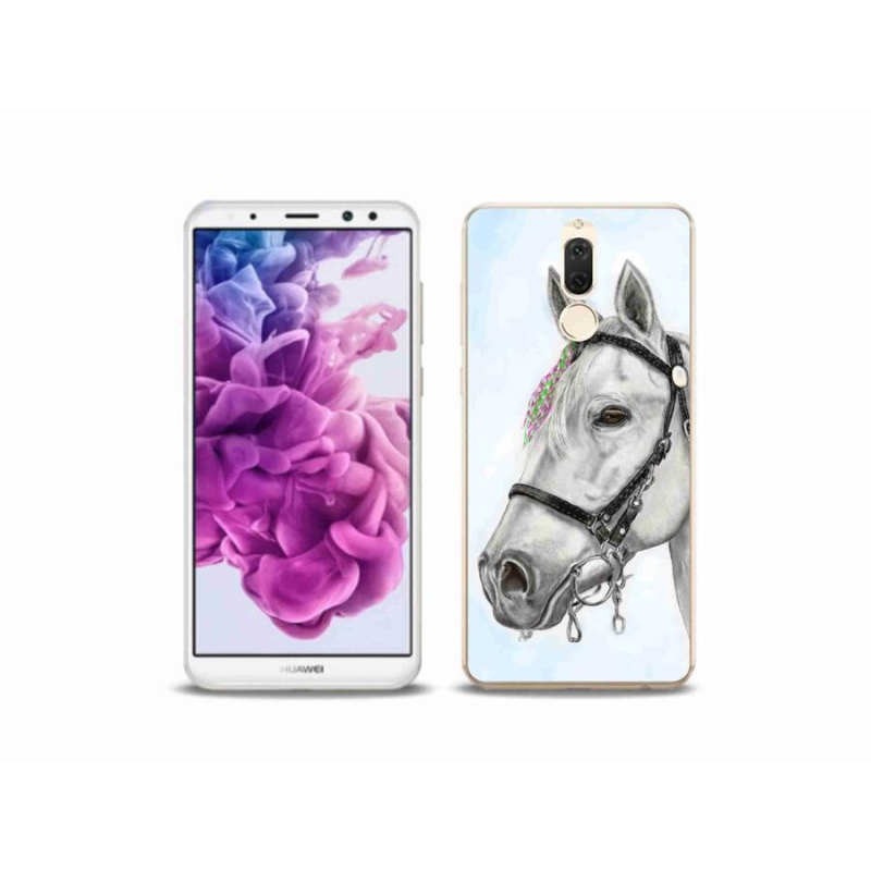 Gelový kryt mmCase na mobil Huawei Mate 10 Lite - bílý kůň 1