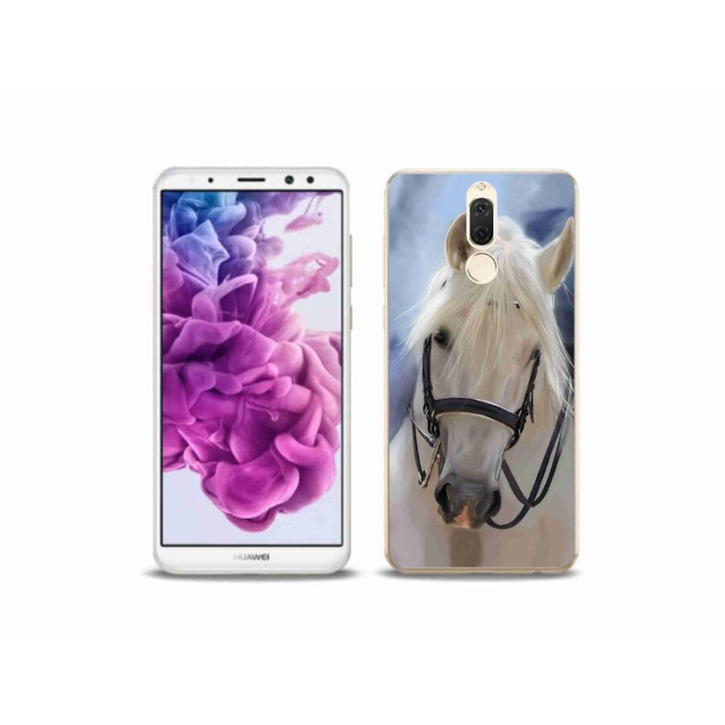 Gelový kryt mmCase na mobil Huawei Mate 10 Lite - bílý kůň
