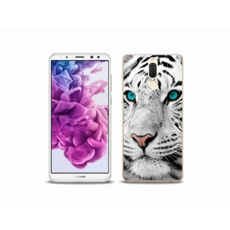 Gelový kryt mmCase na mobil Huawei Mate 10 Lite - bílý tygr
