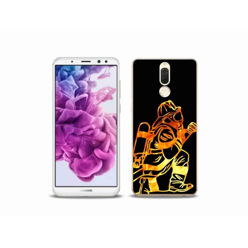 Gelový kryt mmCase na mobil Huawei Mate 10 Lite - hasič 1