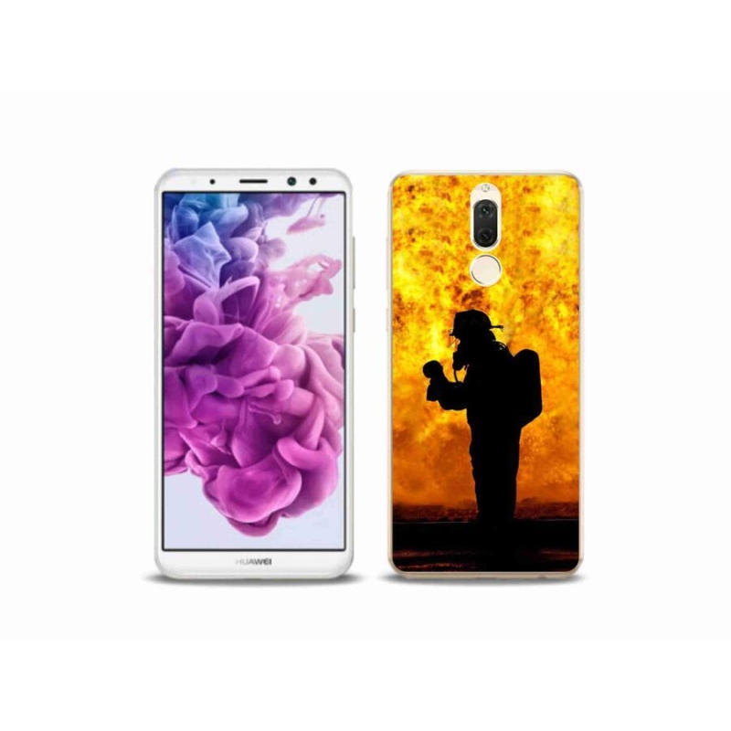 Gelový kryt mmCase na mobil Huawei Mate 10 Lite - hasič
