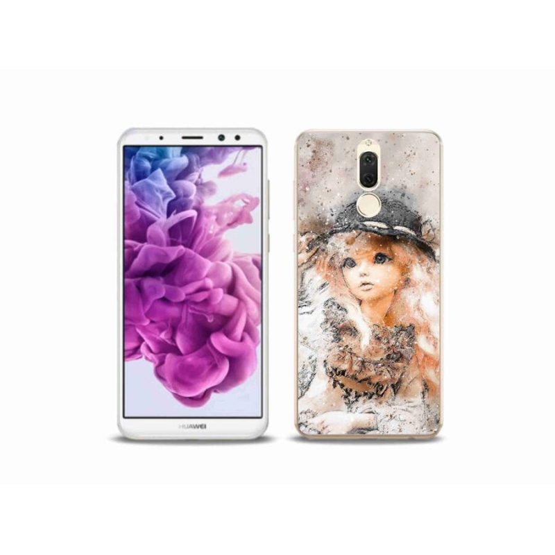 Gelový kryt mmCase na mobil Huawei Mate 10 Lite - holčička s kloboukem