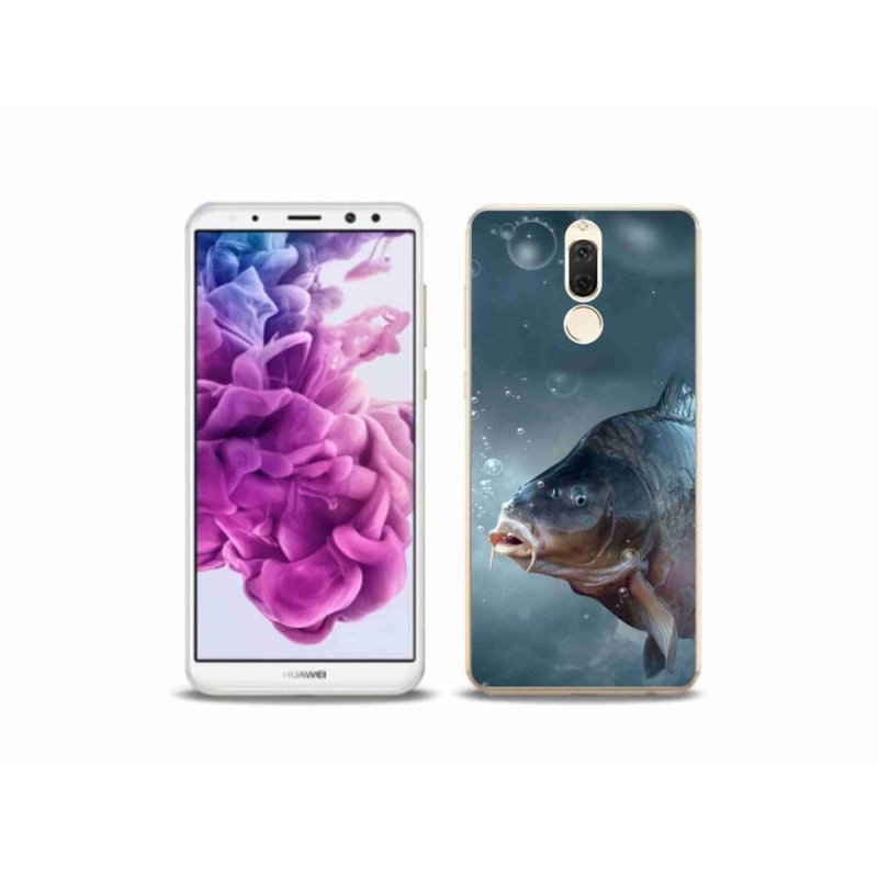 Gelový kryt mmCase na mobil Huawei Mate 10 Lite - kapr a bublinky