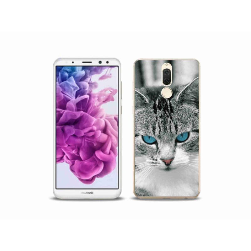 Gelový kryt mmCase na mobil Huawei Mate 10 Lite - kočičí pohled 1