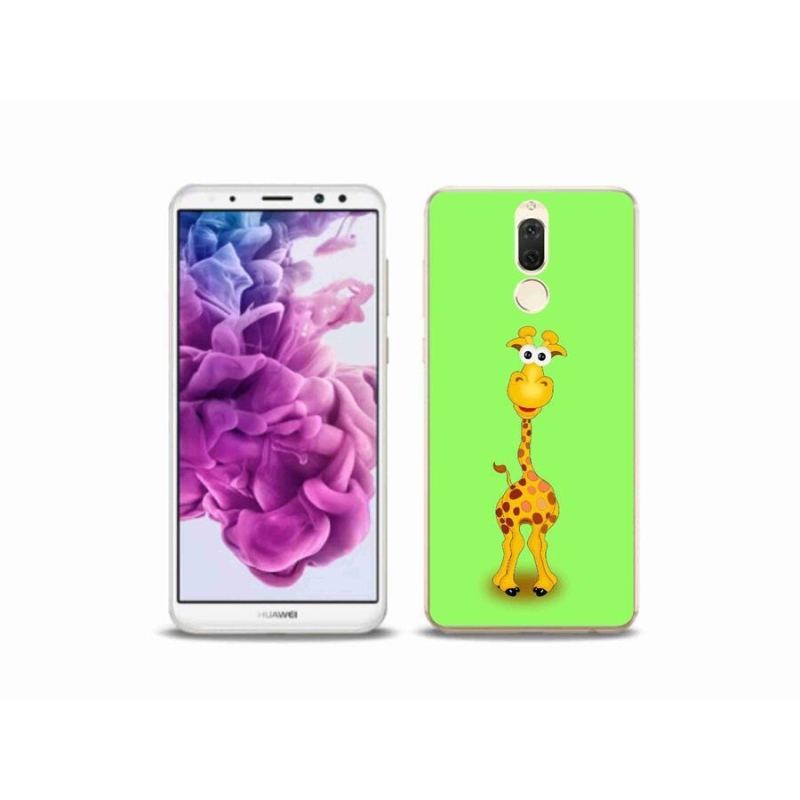 Gelový kryt mmCase na mobil Huawei Mate 10 Lite - kreslená žirafa