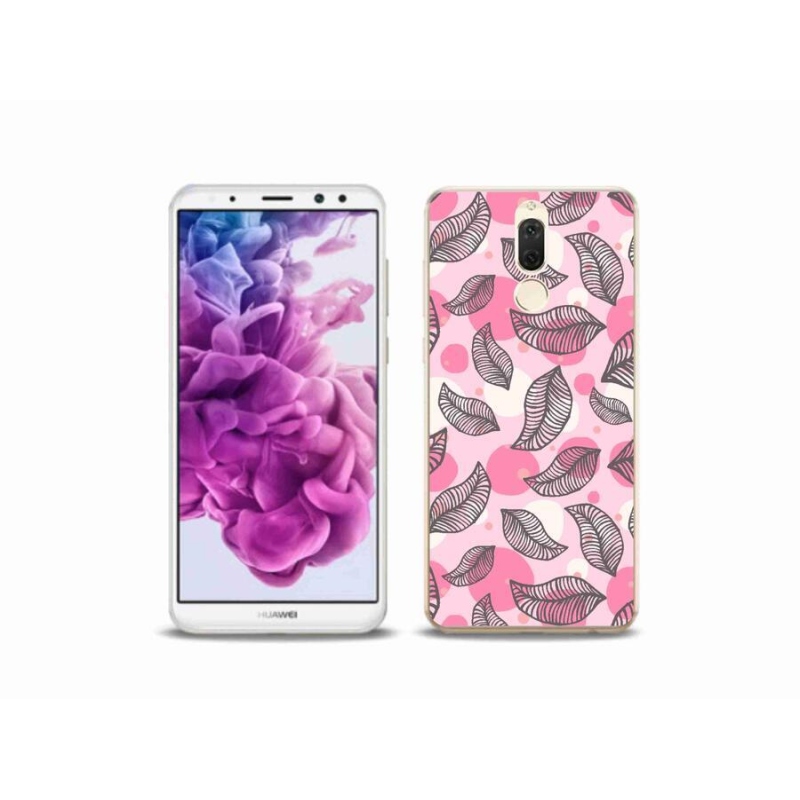 Gelový kryt mmCase na mobil Huawei Mate 10 Lite - kreslené padající listy